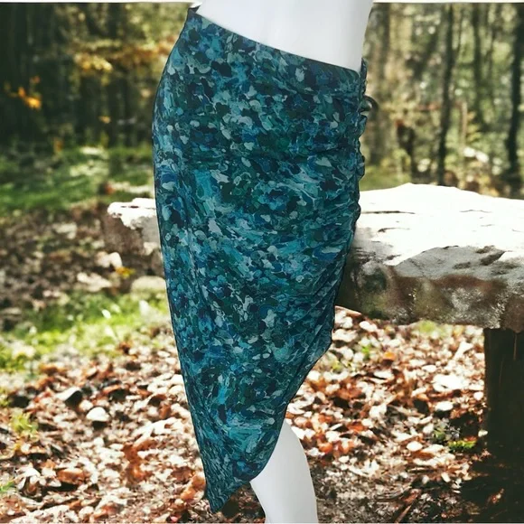 NWT AIIFOS Samantha Asymmetric Silk Midi Skirt Size S $395 Skirts